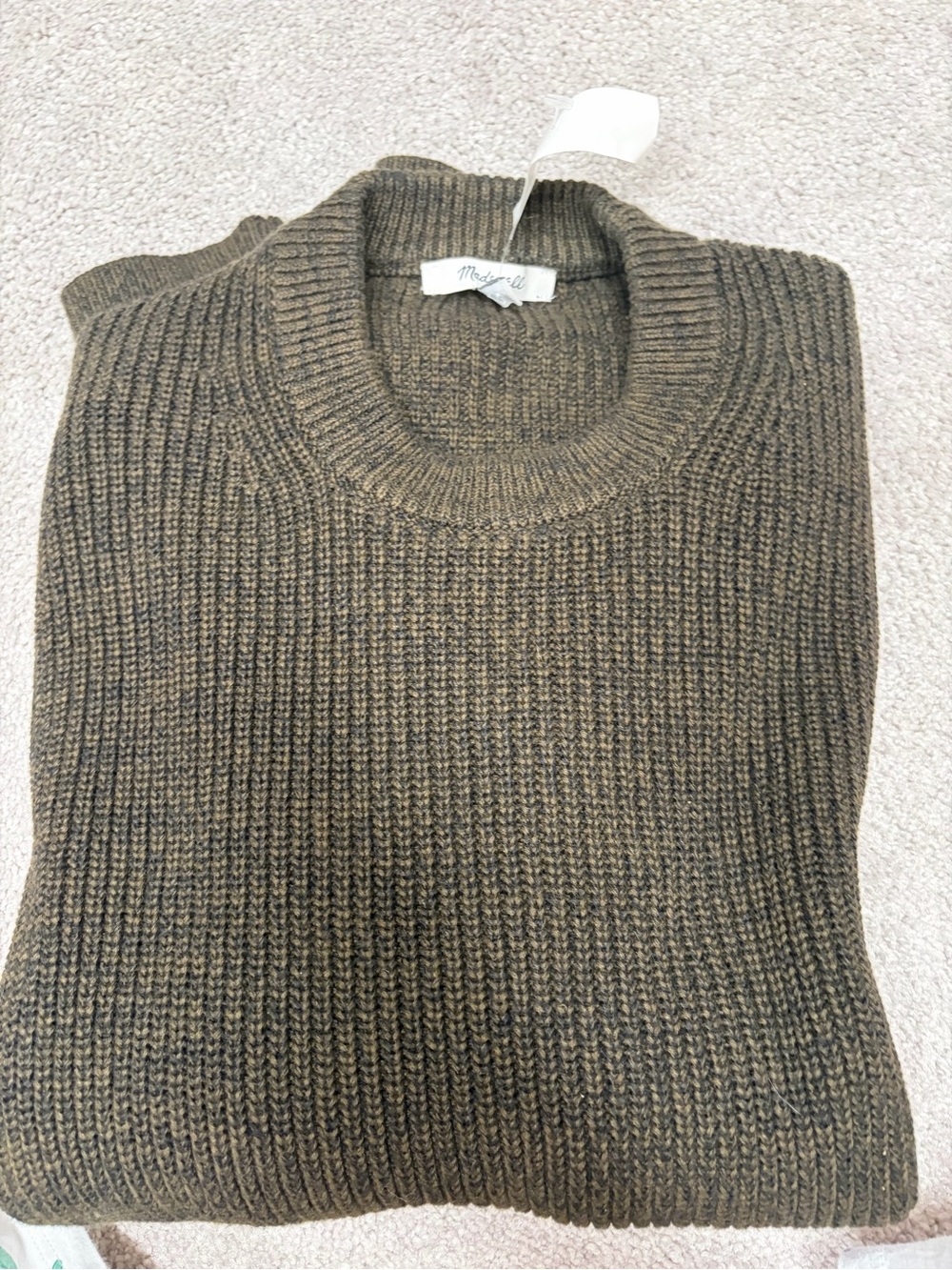 Bundles of 2 Men's Crewneck Sweater - Black and Olive - Picture 8 of 11